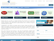 Tablet Screenshot of bandayimpex.com